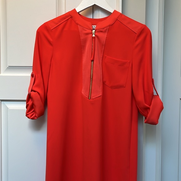 NWOT Trina Turk Zip Front Shirt Dress XS - Picture 3 of 9